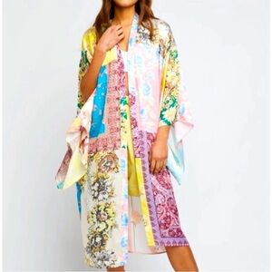 Free People Patched With Love Patchwork Kimono Cover-up